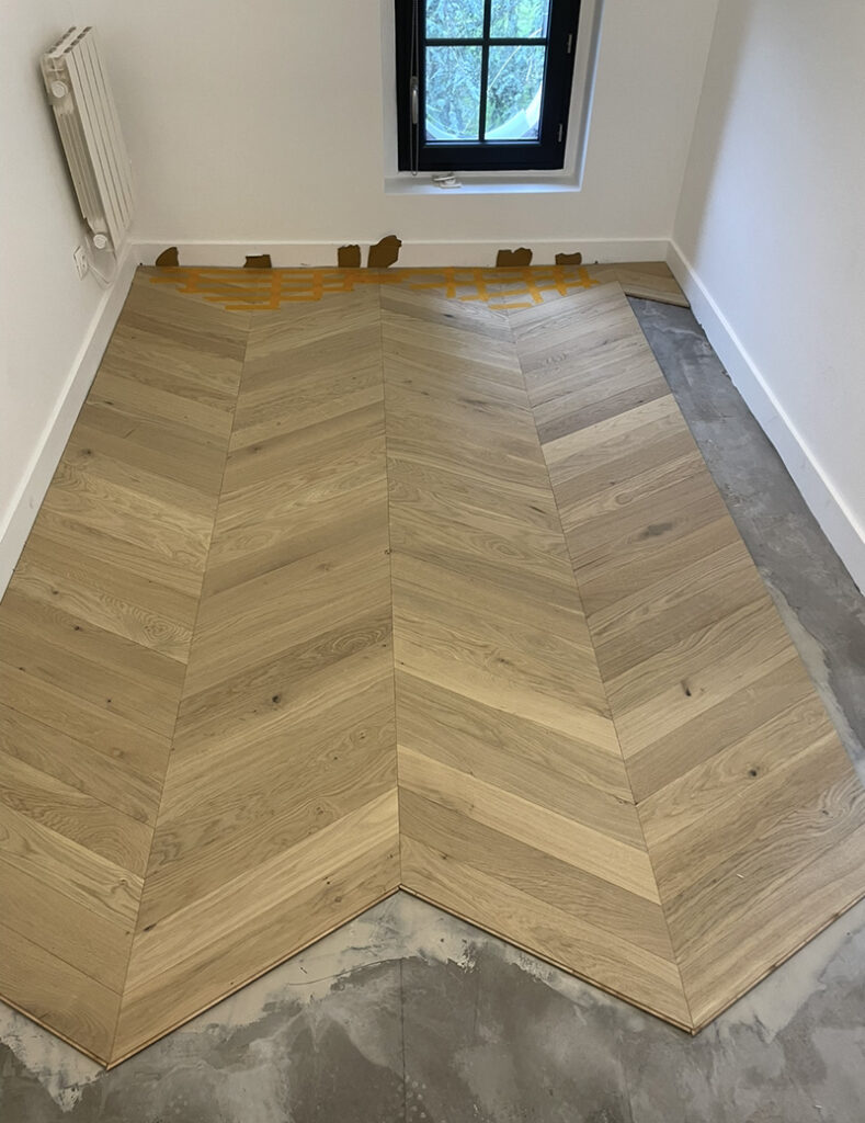 pose parquet rénovation sol intérieur Villebernier